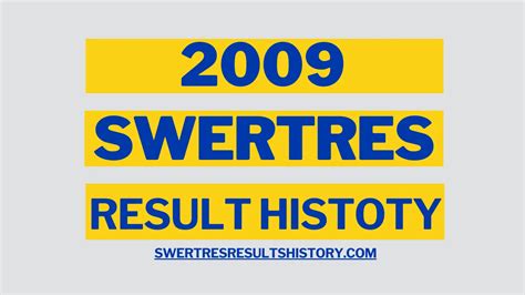 swertres result history 2007|3D Swertres Result History Summary 2009.